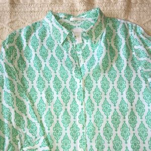 Chico’s linen shirt, Chico’s size 3